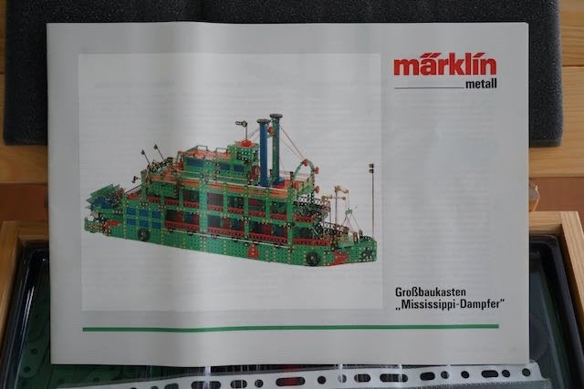 Märklin 1082 Metall Grootbouwkasten "Mississippi-Dampfer", Hobby en Vrije tijd, Ophalen of Verzenden, Nieuw, Groter dan 1:32