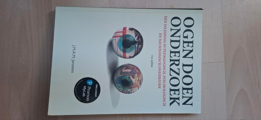 J.M.A.M. Janssens - Ogen doen onderzoek, Boeken, Sociale wetenschap, Ophalen of Verzenden, Zo goed als nieuw, J.M.A.M. Janssens