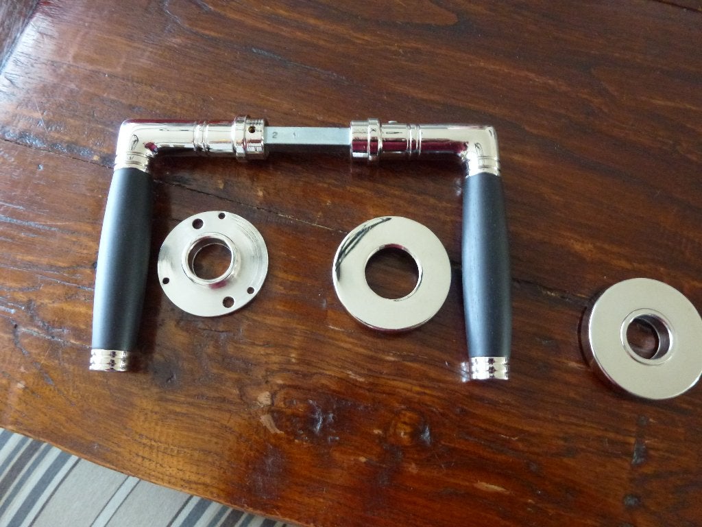 te koop deurkrukset in de stijl van de jaren '30, Ophalen of Verzenden, Nieuw, Chroom, Klink of Kruk