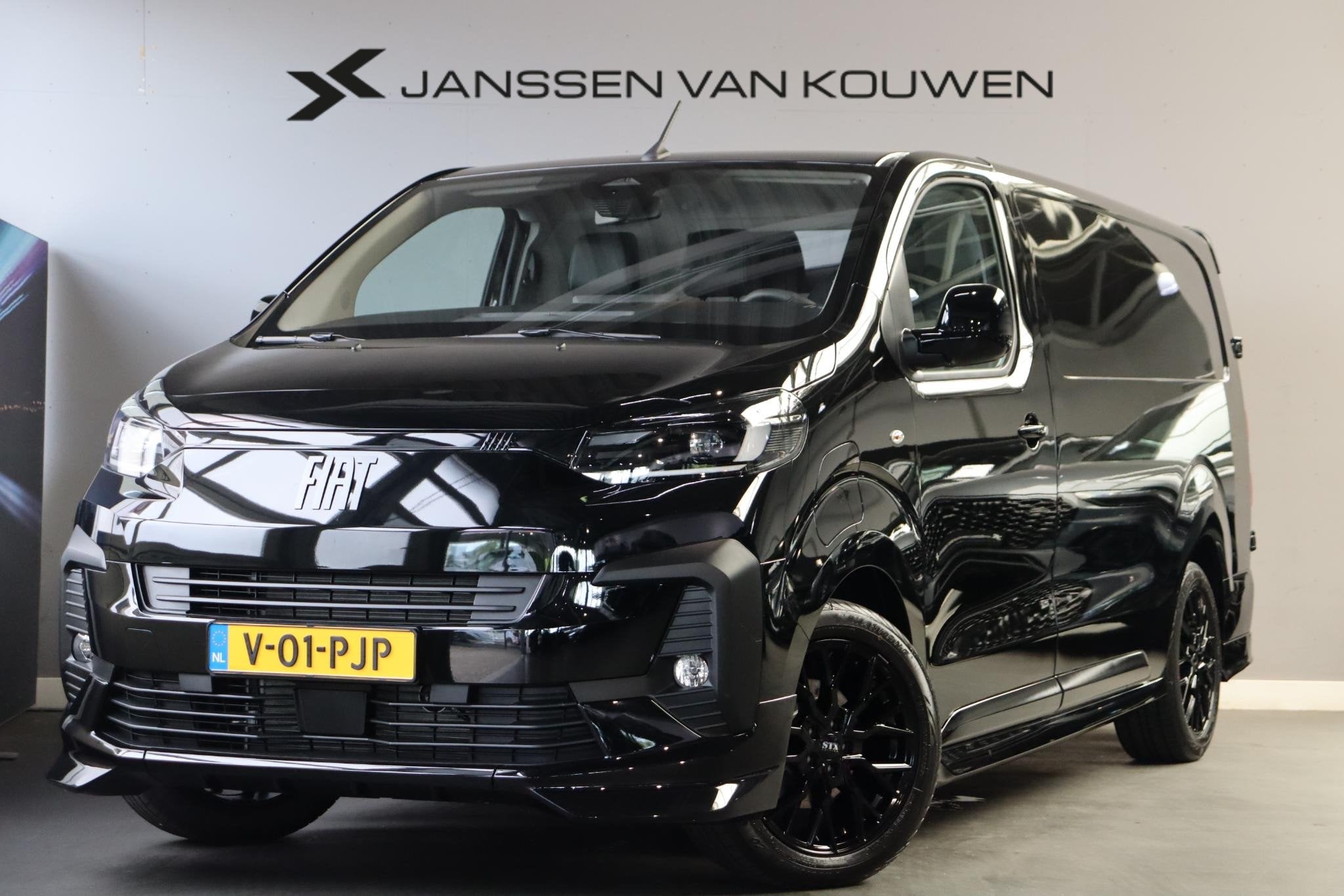 Fiat e-Scudo L3 75 kWh STX / Snel Leverbaar / 7 Jaar Garanti, Auto's, Lane Keeping Assist, 2027 kg, Zwart, Origineel Nederlands