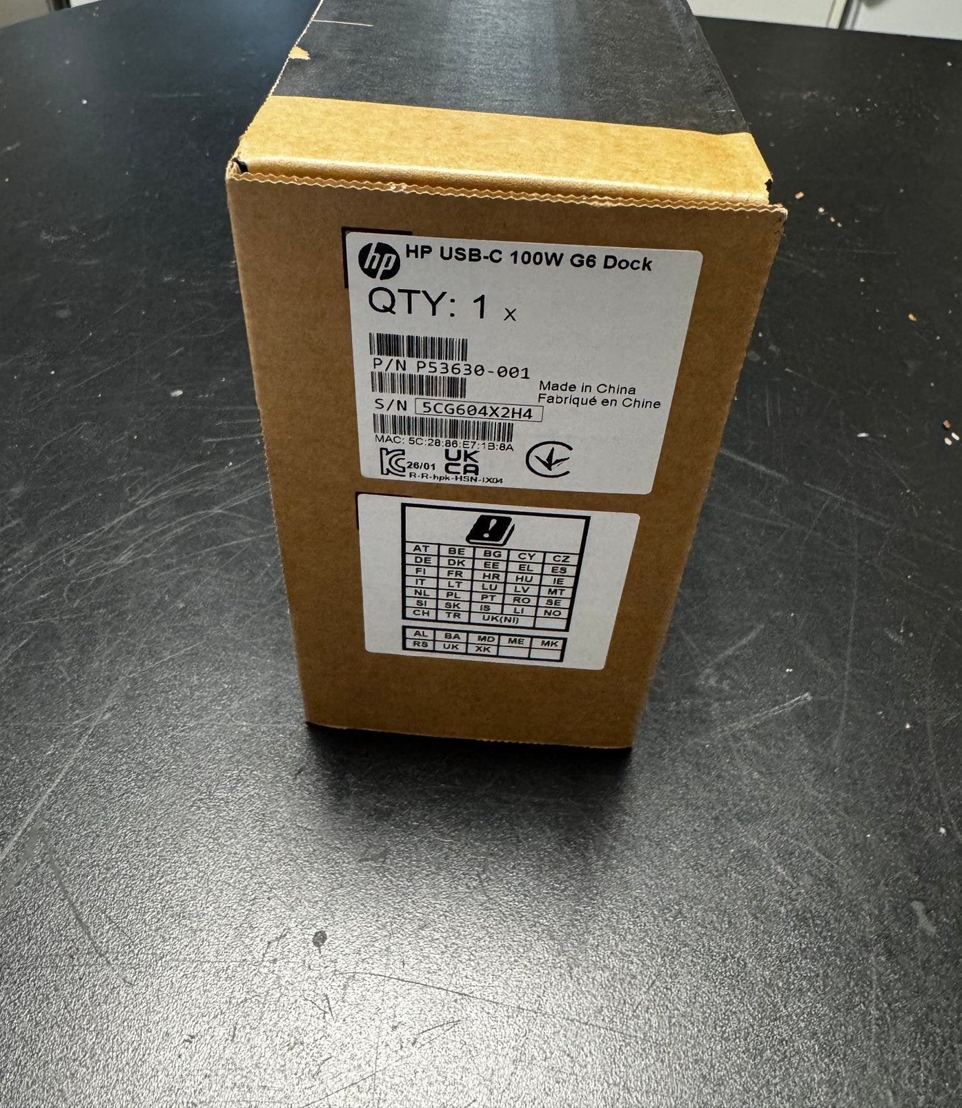 HP USB-C 100W G6 Dock NIEUW IN DOOS, Ophalen of Verzenden, Nieuw, Docking station, Laptop