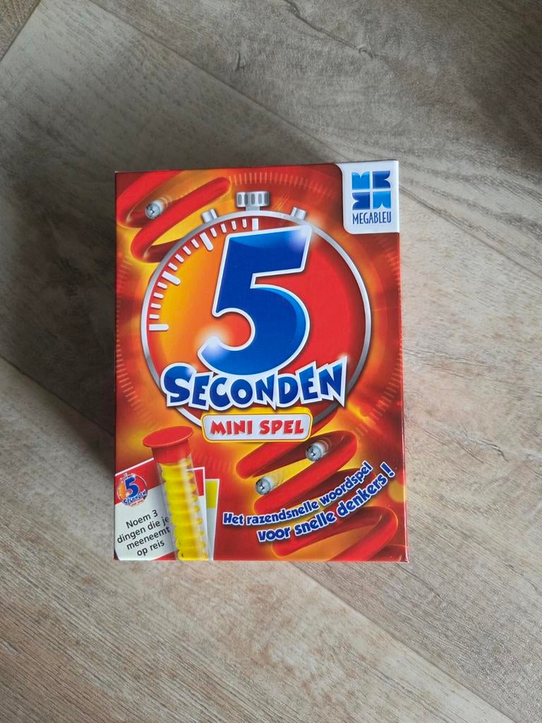 5 Seconden Mini Spel, Hobby en Vrije tijd, Vijf spelers of meer, Ophalen of Verzenden, Gebruikt, Megableu