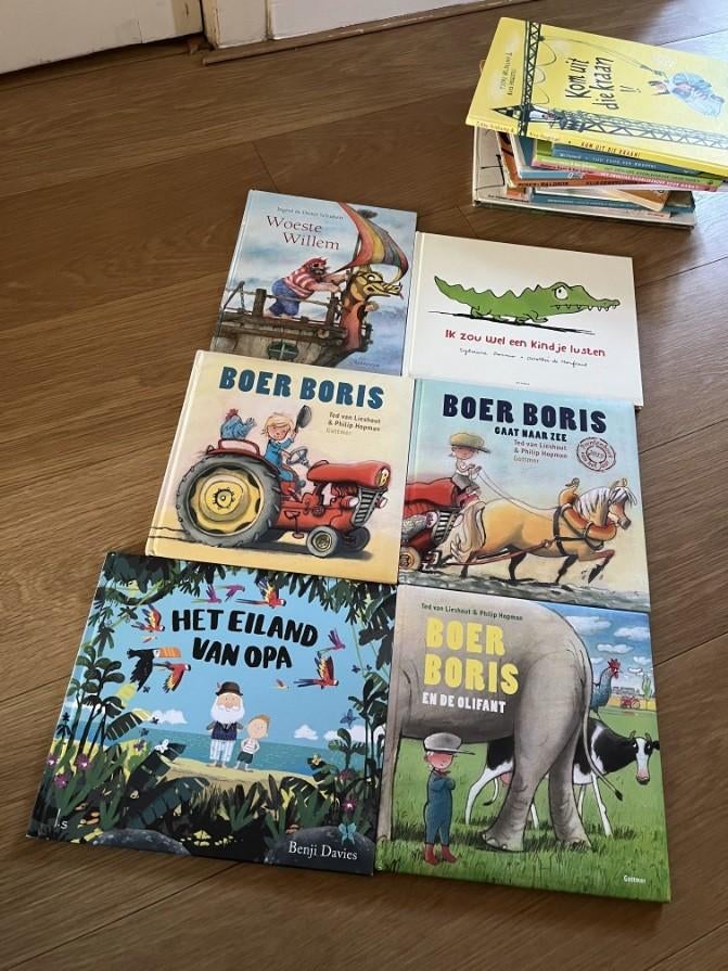 Prentenboeken Boer Boris Olifant Zee Lieshout Hopman Davies, Boeken, Prentenboeken en Plaatjesalbums, Gelezen, Ophalen of Verzenden
