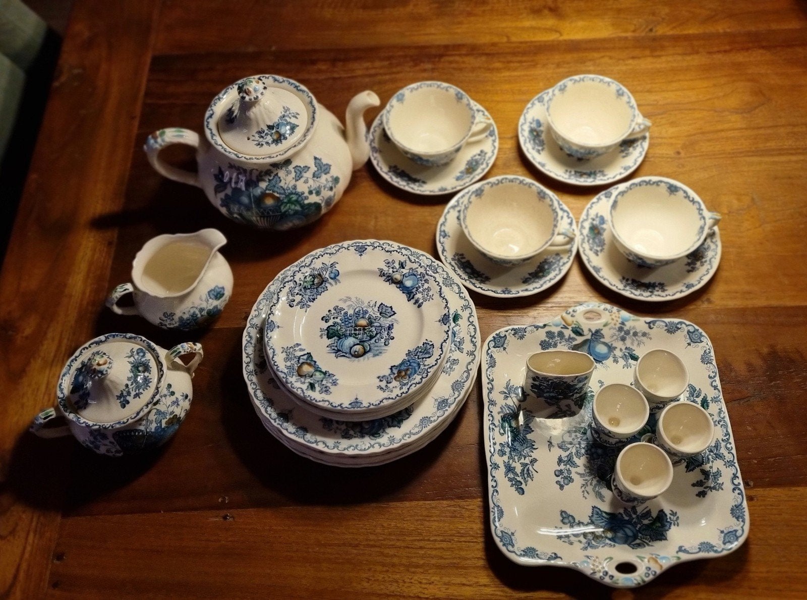 Mason's Patent Ironstone Fruit Basket Servies, Ophalen