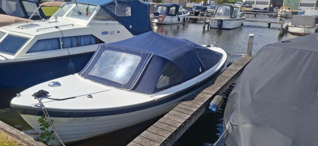 Polar 22 ft volvo penta diesle ruime sloep met helmhout teak, Binnenboordmotor, Diesel, Polyester, Rondzit