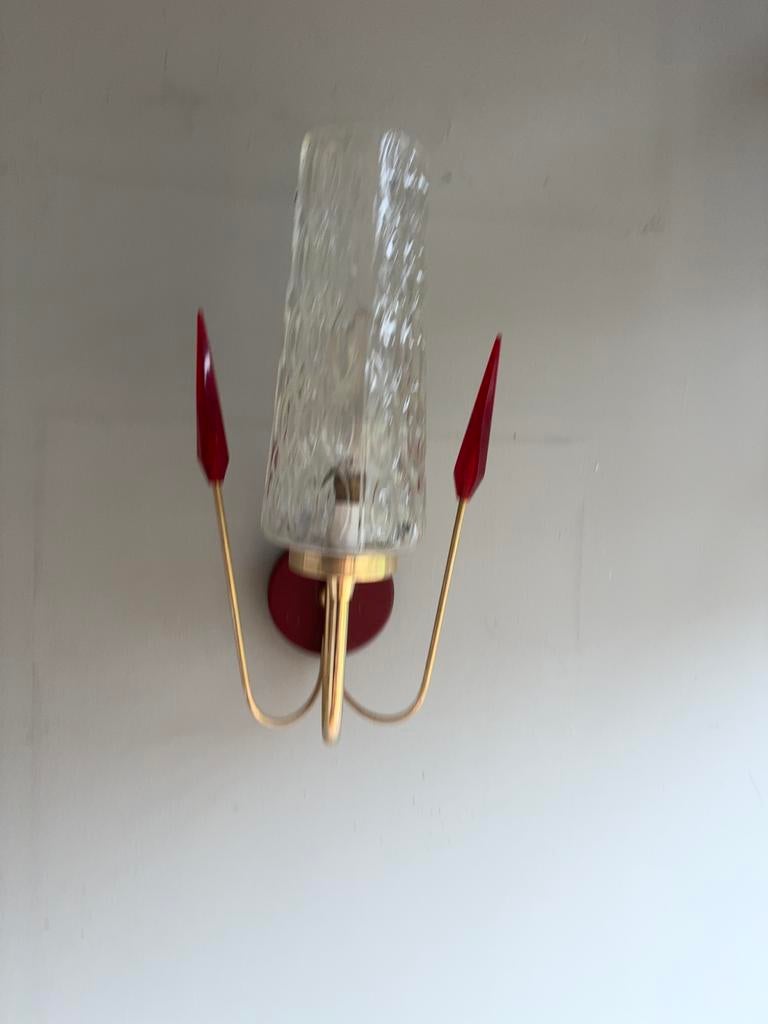 Vintage wandlamp jaren 60, Ophalen of Verzenden, Gebruikt, Metaal
