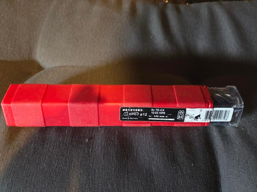 Hilti SDS Boren Set TE-CX 12/22 MP8 - 8 stuks, Ophalen of Verzenden, Nieuw, Boor- en/of Breekhamer
