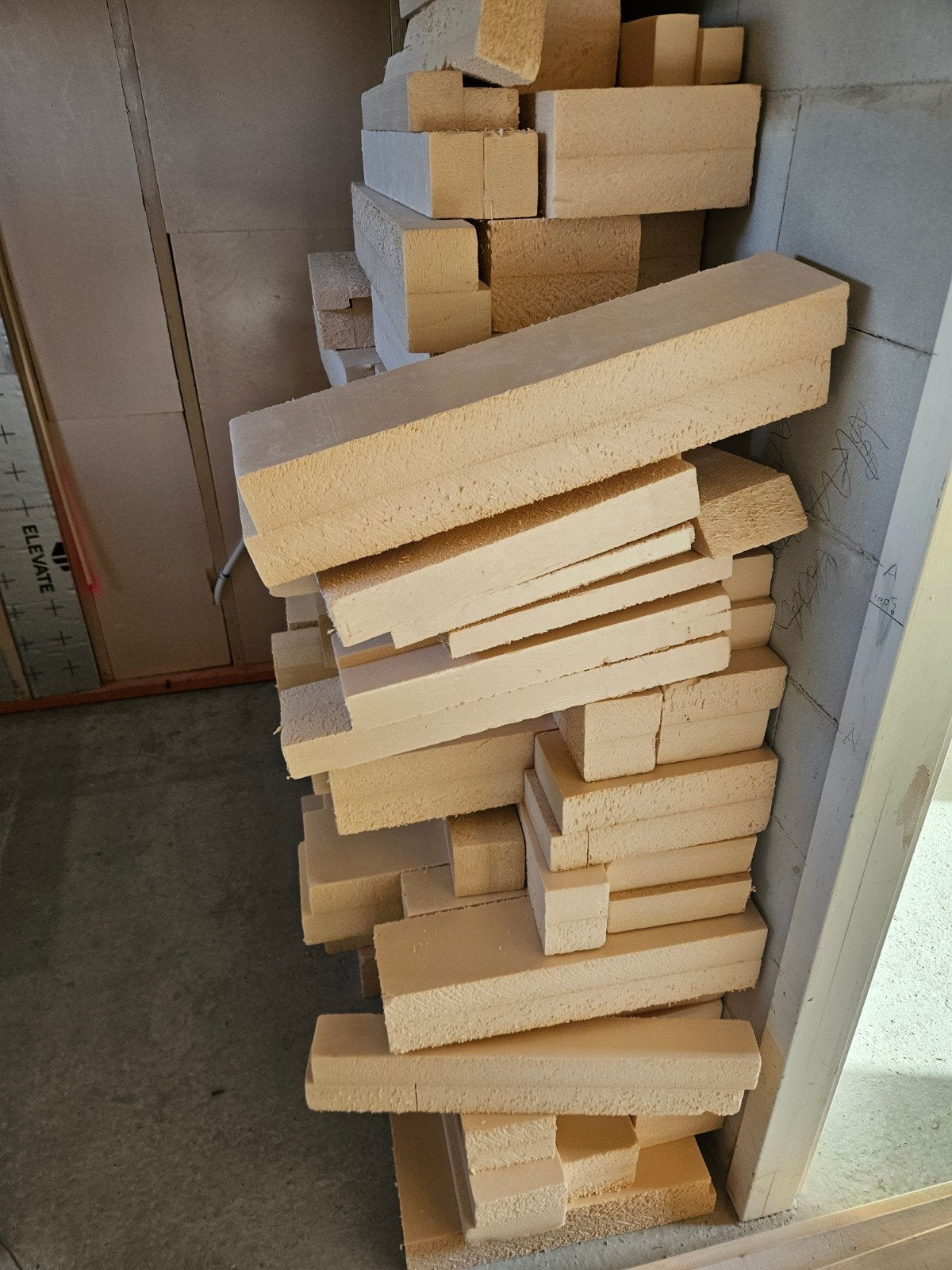 Restanten XPS isolatie materiaal vnl 12cm dik, Ophalen, Gebruikt, Overige materialen