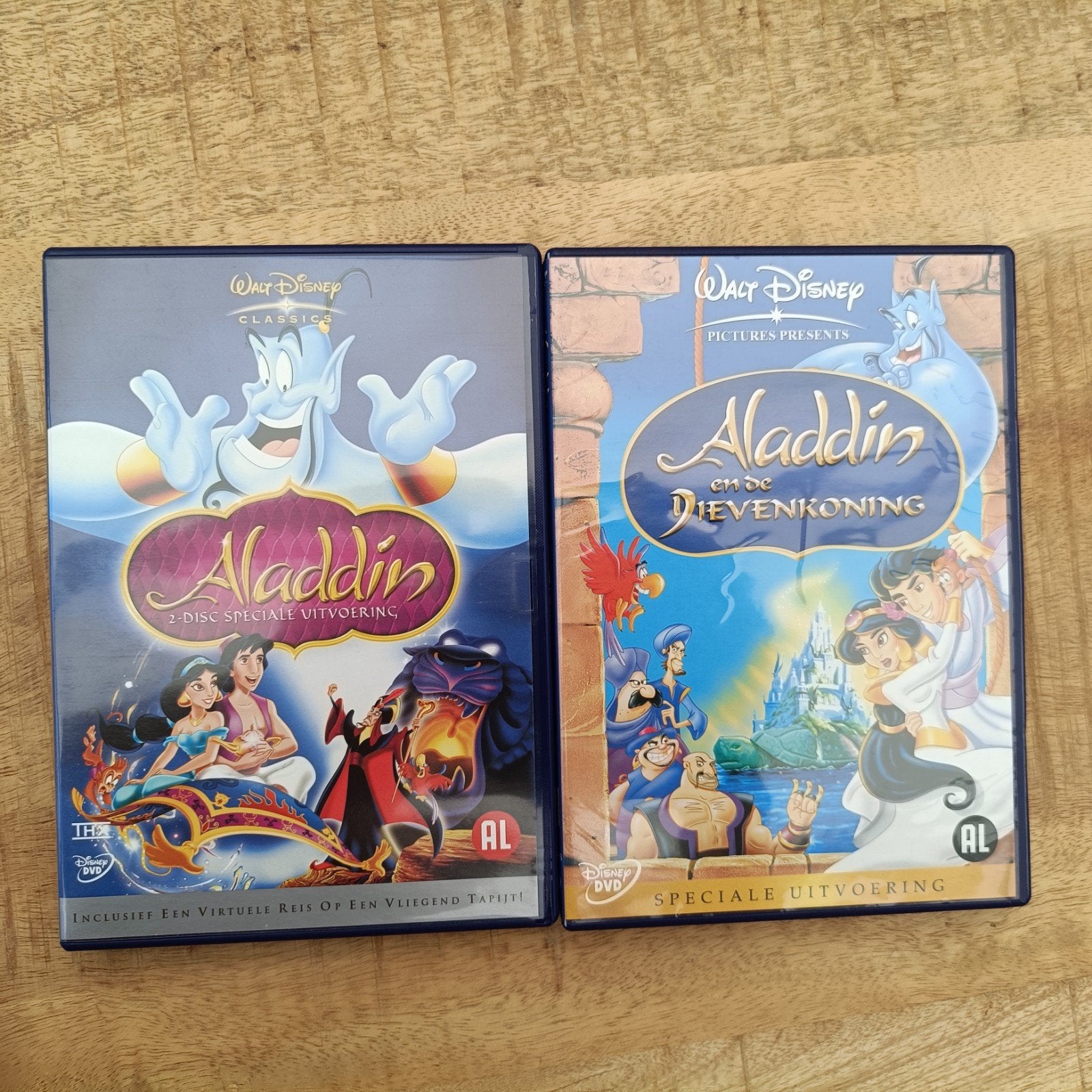 Aladdin DVD Collectie: Speciale Uitvoering & Dievenkoning, Avontuur, Gebruikt, Alle leeftijden, Ophalen of Verzenden