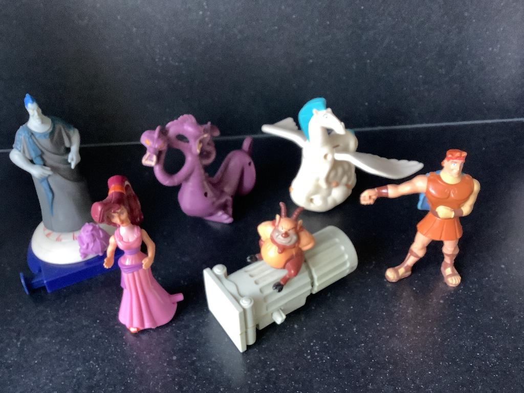 Complete set van 6 figuren hercules mcdonalds 1997  7,50 , Verzamelen, Ophalen of Verzenden, Zo goed als nieuw