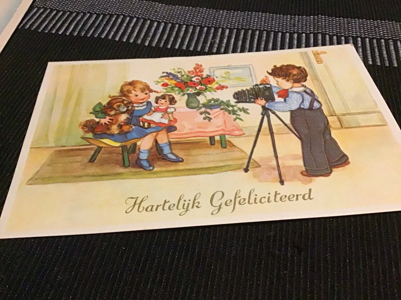Set van 11 Oude Kinderkaarten - Diverse Illustraties, Verzamelen, Ophalen of Verzenden, 1940 tot 1960, Gelopen