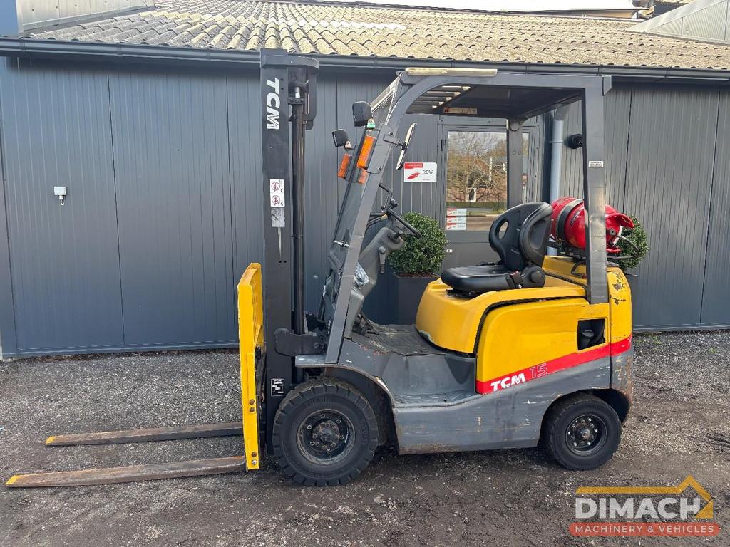 TCM FHG15T3 Duplex mast - freelift - LPG - TOP conditie! DM1, 1000 tot 2000 kg, LPG, Heftruck, TCM