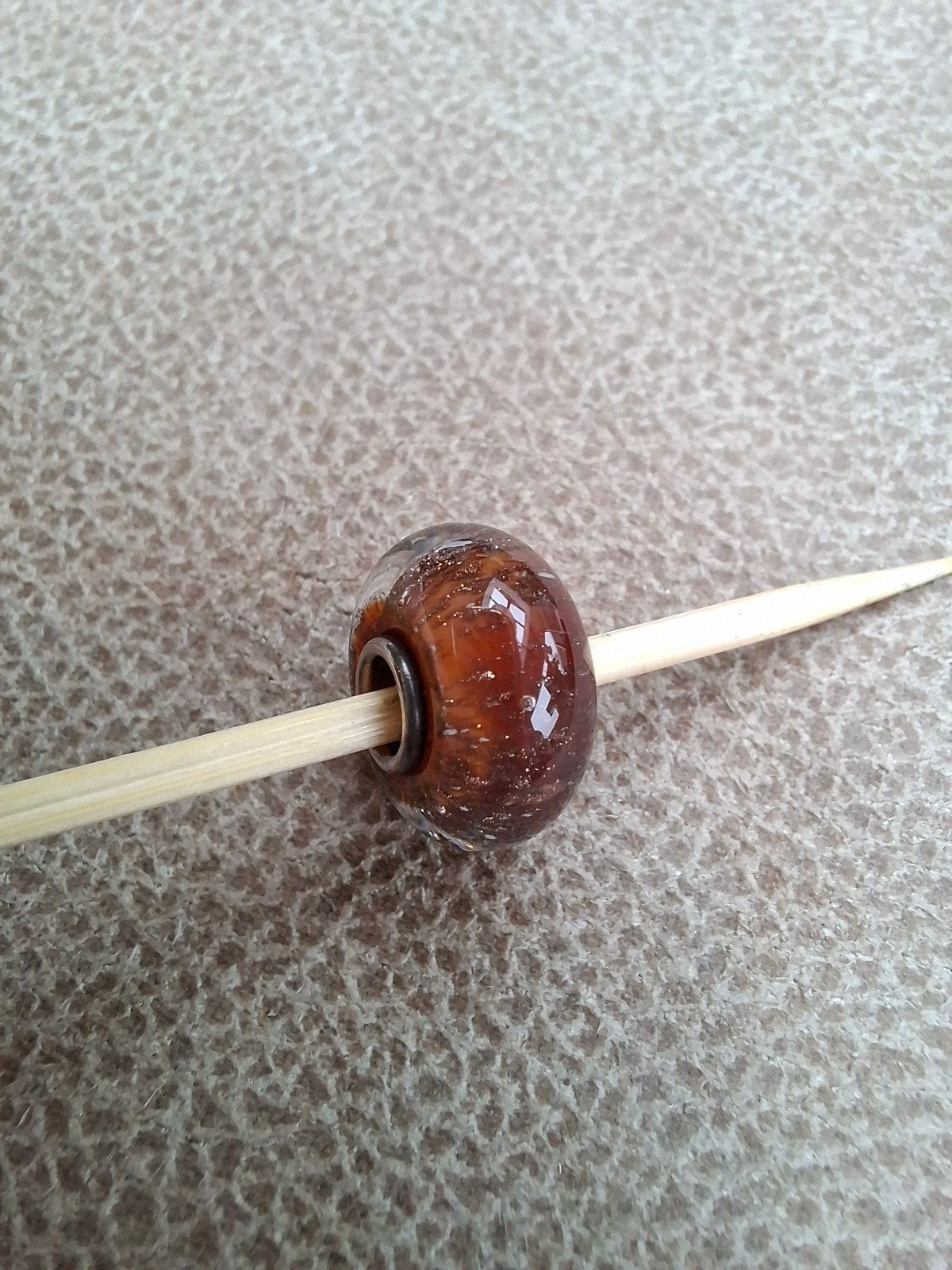 Trollbeads woestijn bruin, Glas of Kristal, Ophalen of Verzenden, Zo goed als nieuw, Trollbeads