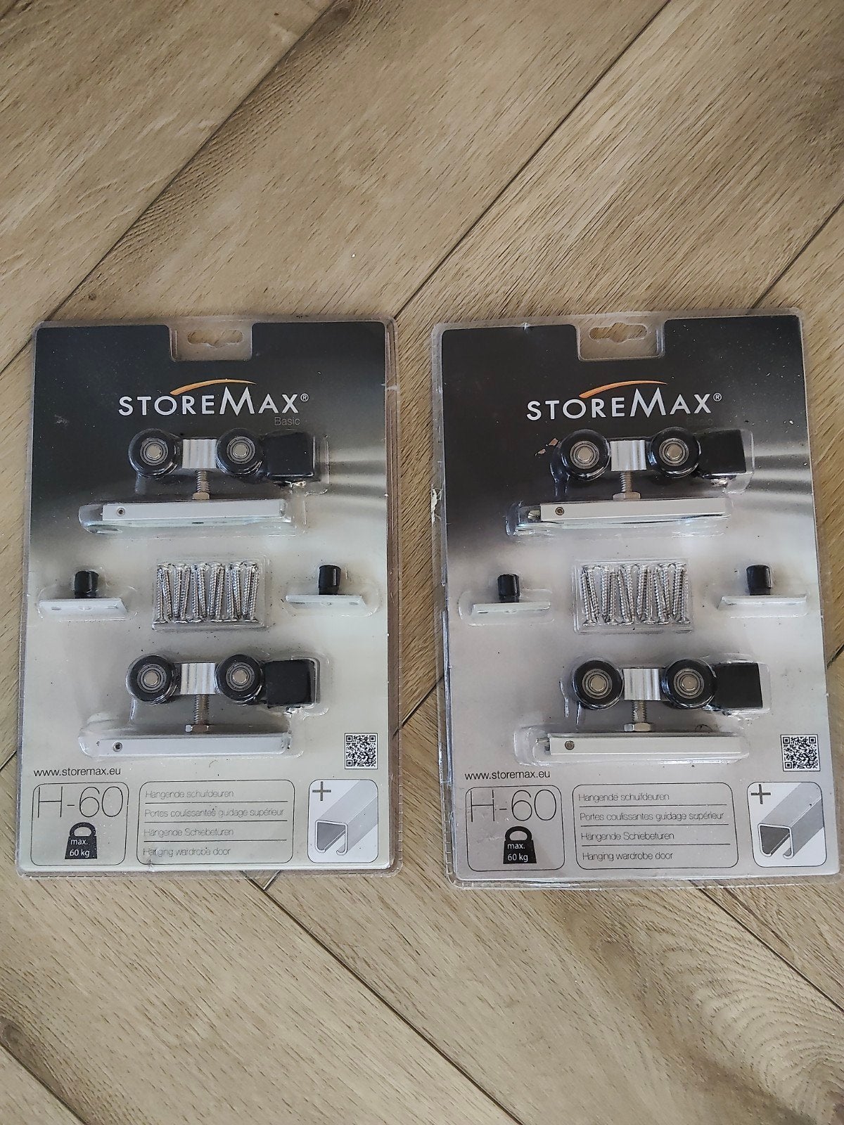 2x StoreMax H-60 Schuifdeur Railsysteem - Max 60kg, 215 cm of meer, Overige typen, Nieuw, Ophalen of Verzenden