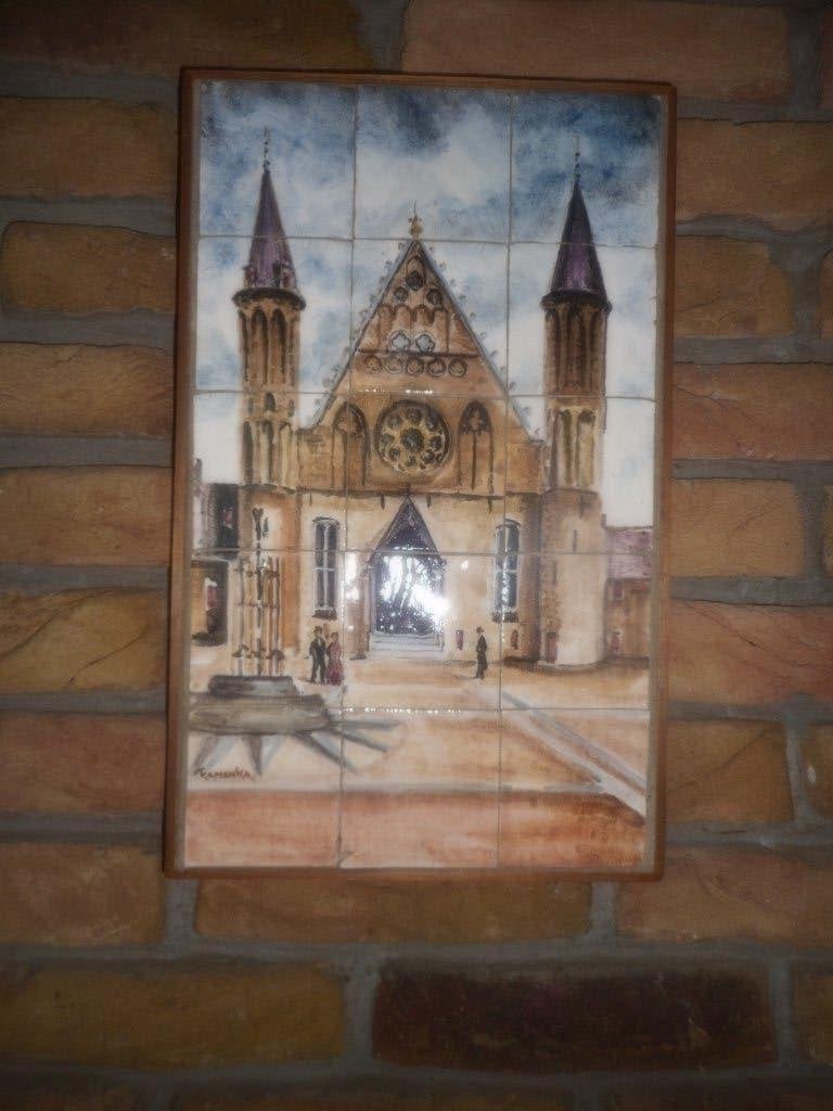 tegel plateau, Antiek en Kunst, Ophalen of Verzenden