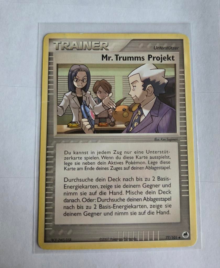 Pokémon Kaart Mr. Trumms Projekt 77/101 - Duits, Ophalen of Verzenden, Gebruikt, Losse kaart