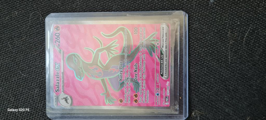 Salazzle EX Pokémon Kaart - Zo goed als nieuw, Ophalen of Verzenden, Zo goed als nieuw, Losse kaart