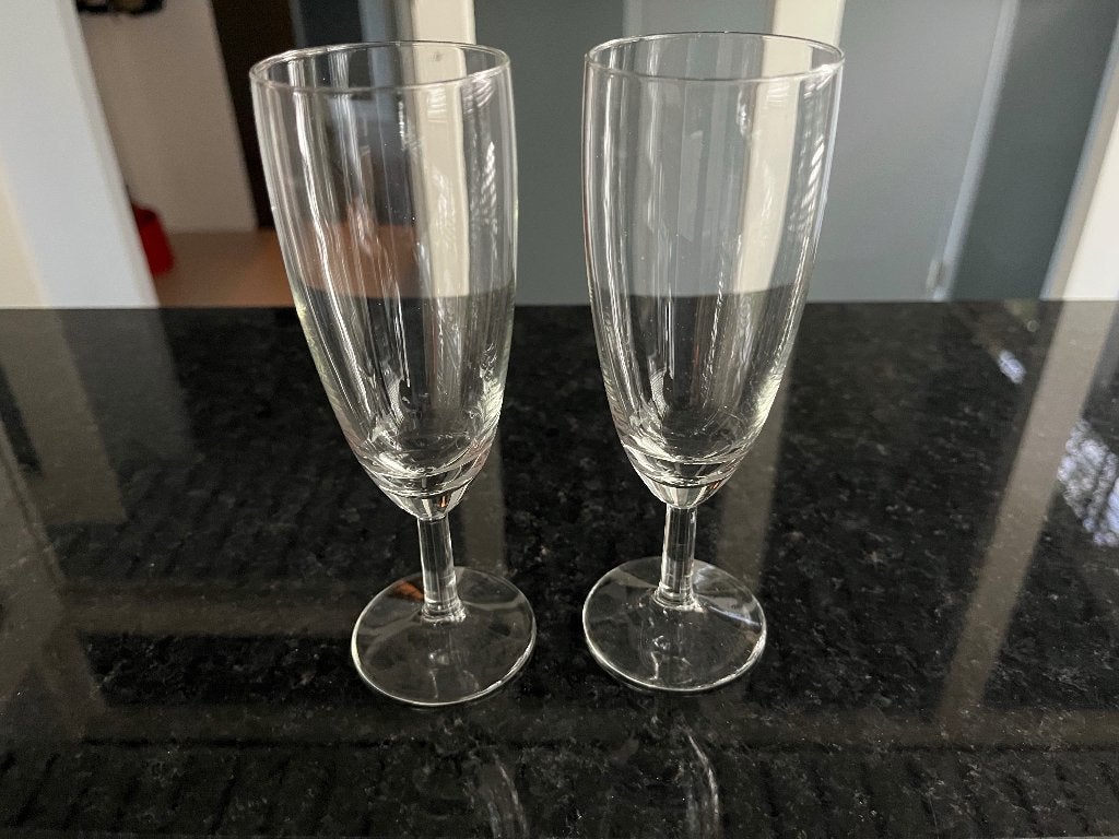12 Prosecco- of Champagneglazen, Ophalen, Zo goed als nieuw, Overige typen