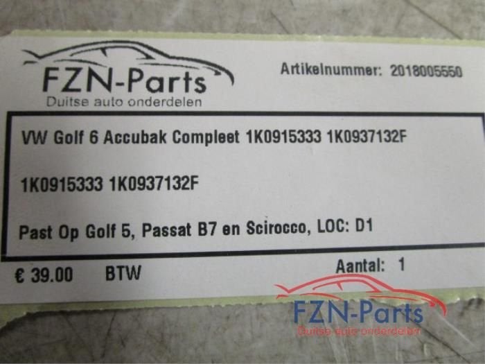 Accubak Volkswagen Golf (22729422), Auto-onderdelen, Accu's en Toebehoren, Ophalen of Verzenden, Gebruikt