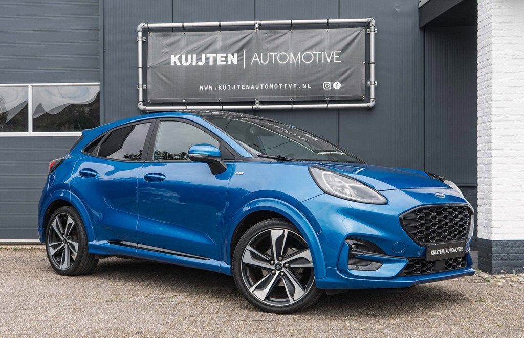 Ford Puma 1.0 EcoBoost Hybrid ST-Line X / Full options / 155, Voorwielaandrijving, Blauw, 23 km/l, Bedrijf
