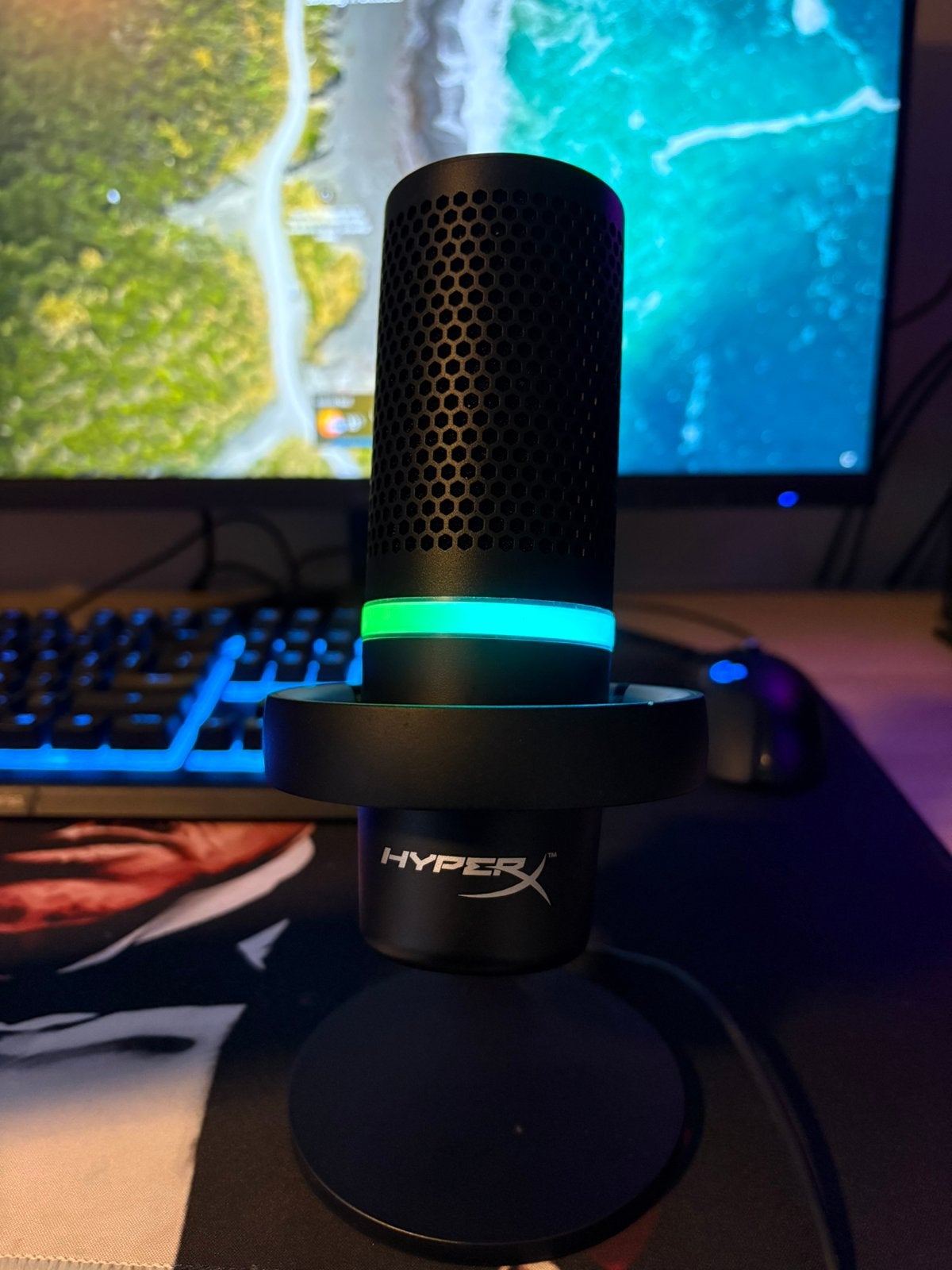 HyperX DuoCast USB-microfoon zo goed als nieuw compleet, Ophalen, Zo goed als nieuw