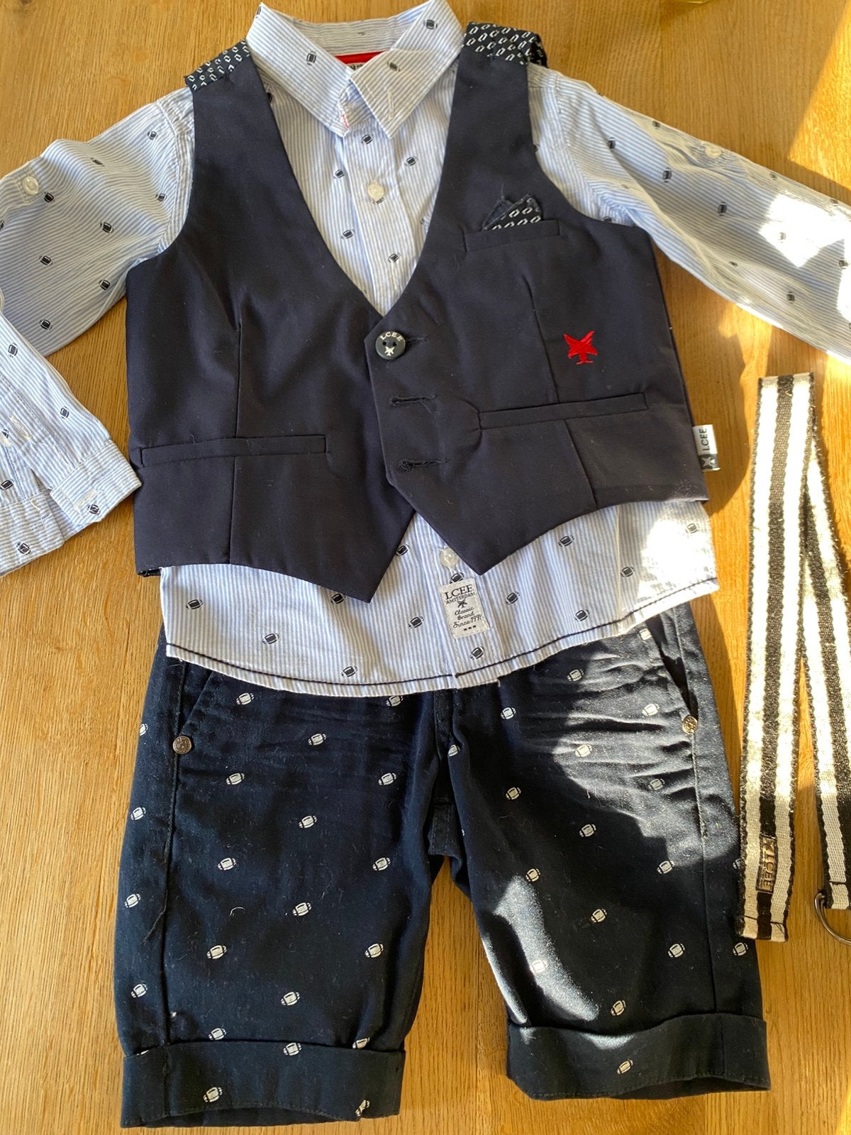 Cool/chic/feestelijke set voor jongens - LCEE - maat 98, Ophalen of Verzenden, Zo goed als nieuw, Jongen