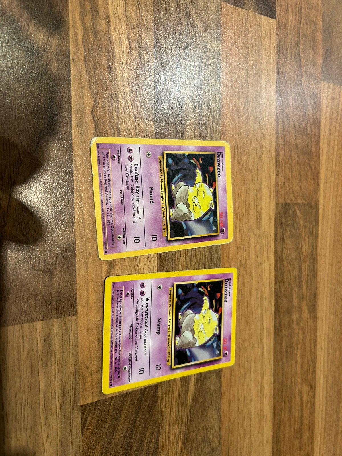 Drowzee 2x, Ophalen, Zo goed als nieuw, Meerdere kaarten