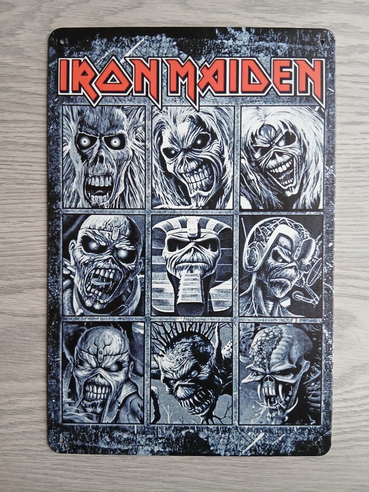 Iron Maiden Eddie 20x30 cm Metalen Reclamebord, Verzenden, Nieuw, Poster, Artwork of Schilderij
