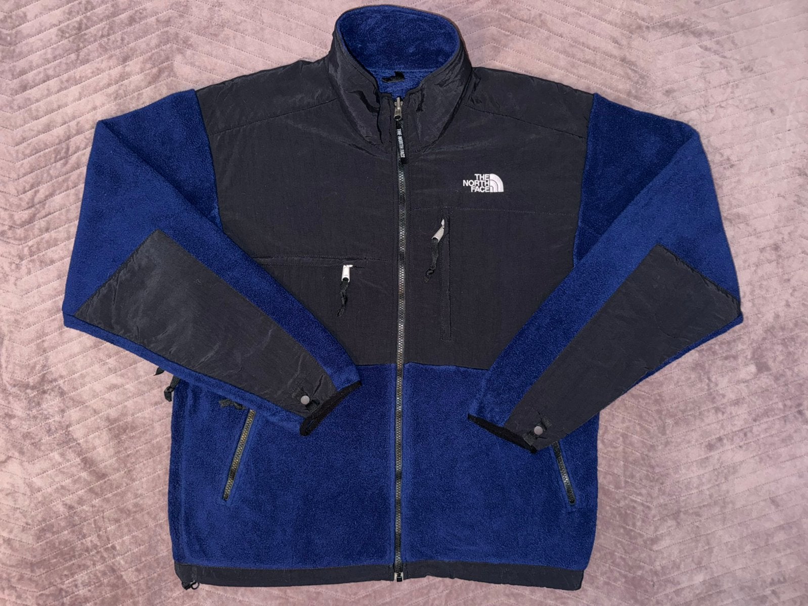 The North Face Vintage Denali Full Zip Fleece Jacket, Ophalen of Verzenden, Zo goed als nieuw, Maat 48/50 (M), Blauw