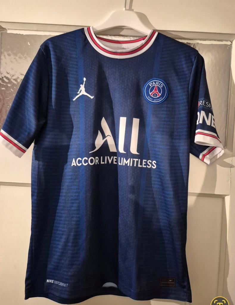 Paris Saint-Germain thuisshirt maat 176, Ophalen of Verzenden, Zo goed als nieuw, Jongen of Meisje, Shirt of Longsleeve