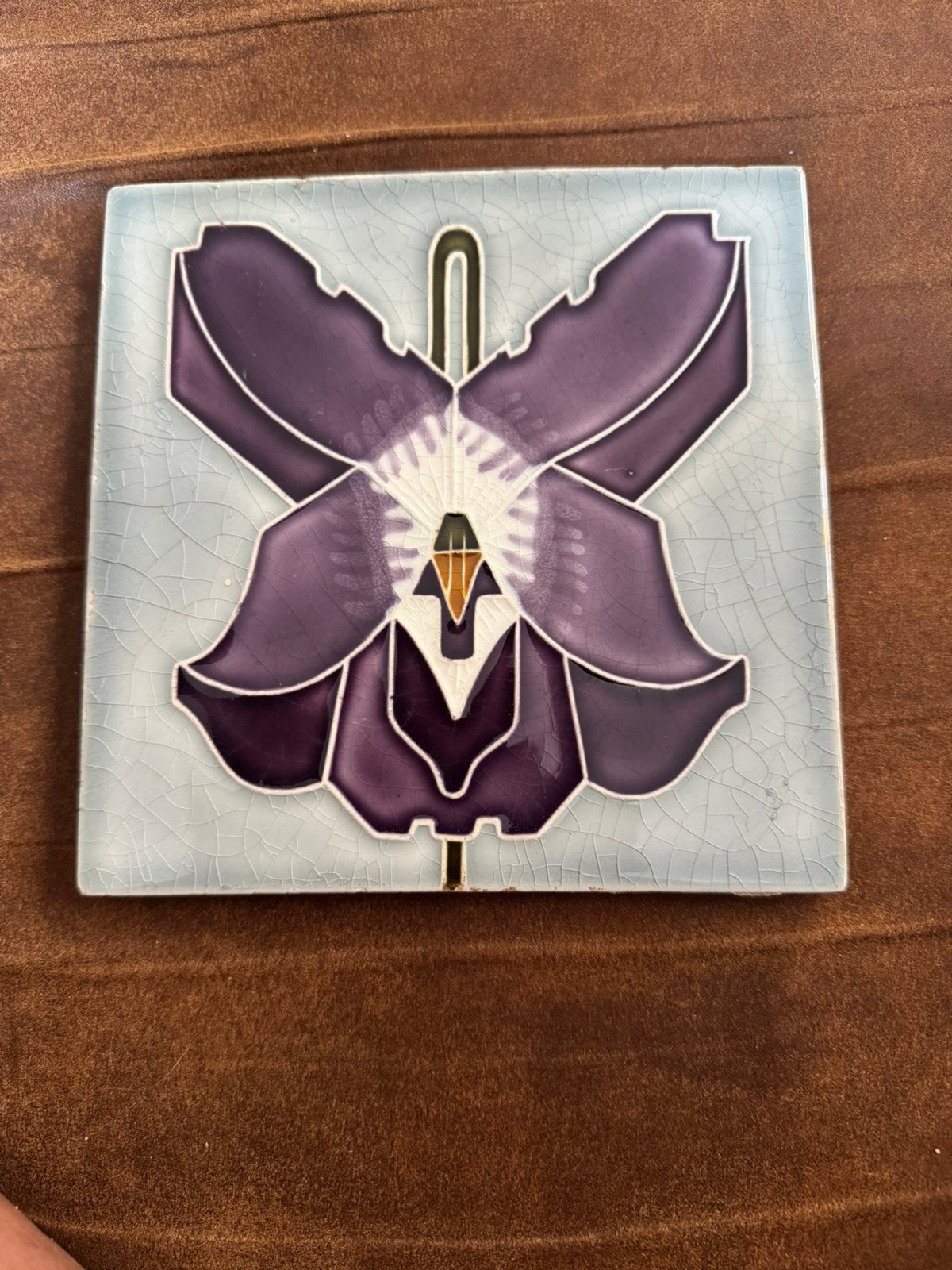Antieke Jugendstil / Art Nouveau tegel NSTG Grohn -Topstaat!, Ophalen of Verzenden