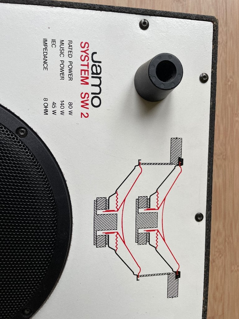 Te koop: Jamo SW 2 subwoofer, Subwoofer, Refurbished, Ophalen of Verzenden, 60 tot 120 watt