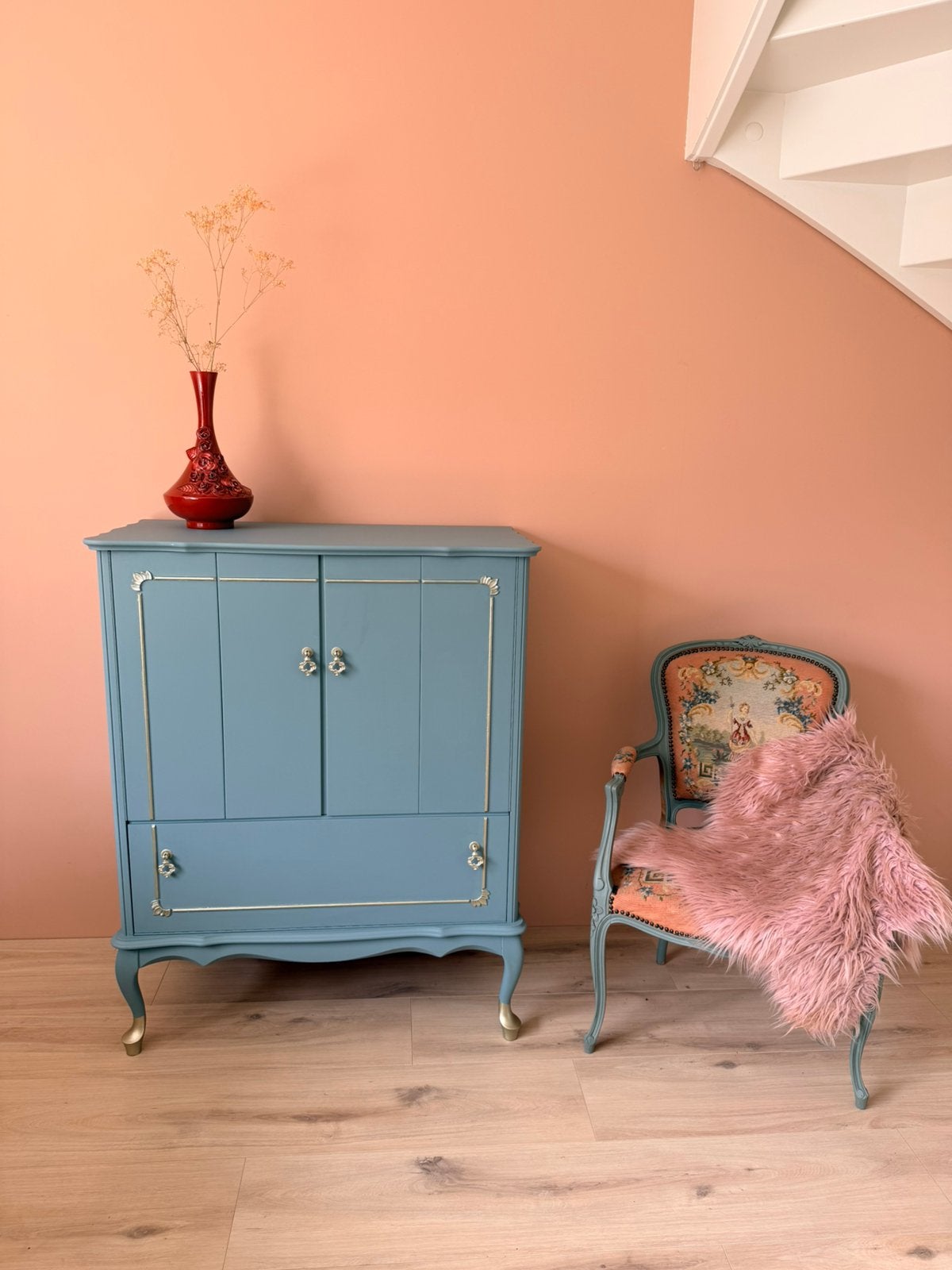 Zeer mooi Queen Ann vintage/retro kast, in nieuw staat!, Kinderen en Baby's, Kinderkamer | Commodes en Kasten, Ophalen, 50 tot 70 cm