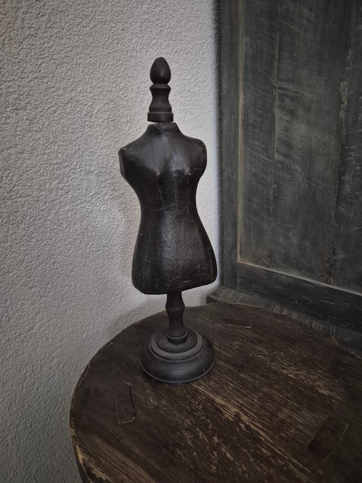Decoratief paspopje - Vintage stijl, Huis en Inrichting, Gebruikt, Ophalen of Verzenden, Bruin, Vintage