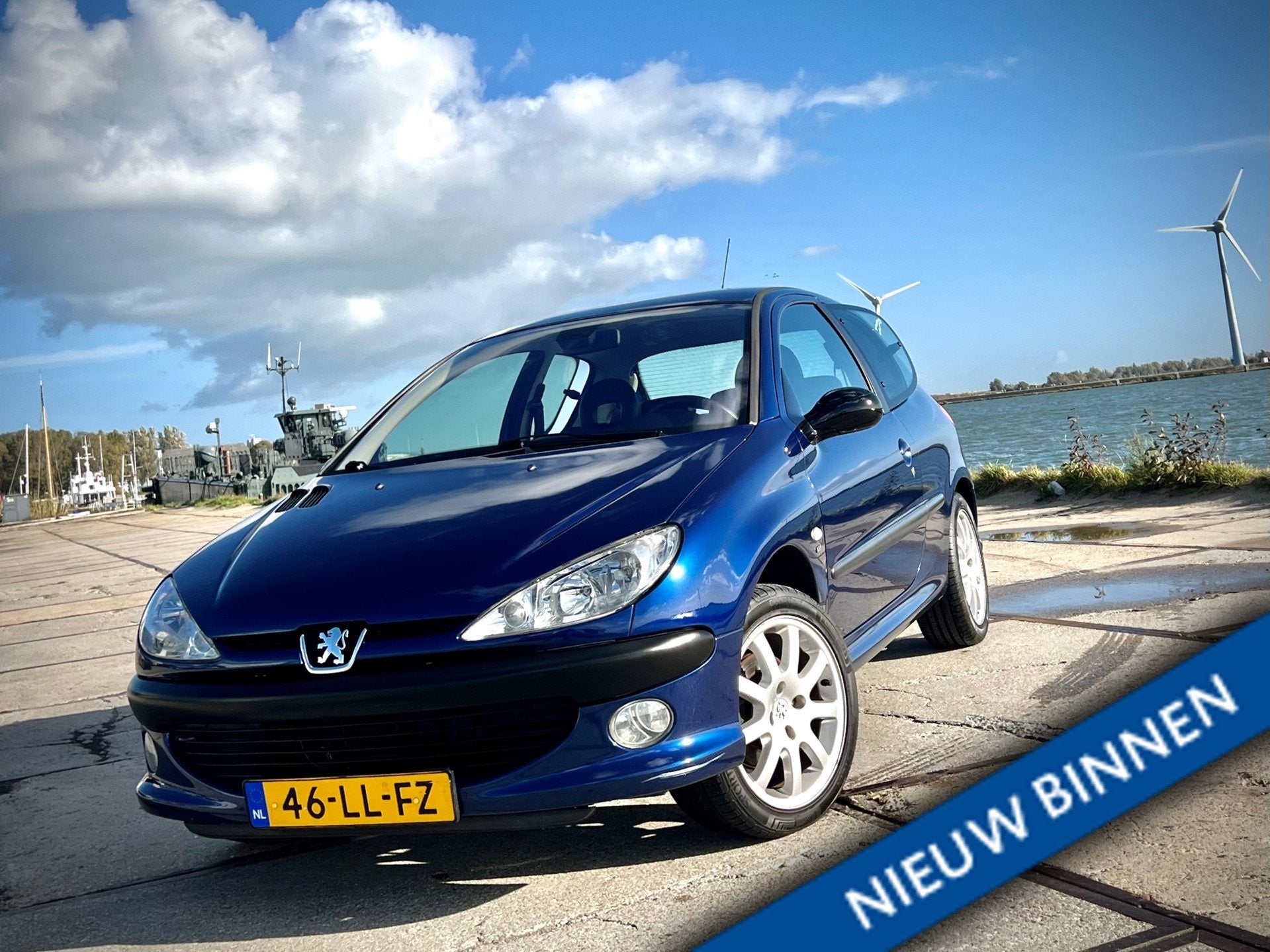 Peugeot 206 2.0-16V GTI 136PK | Climate control |, 1025 kg, 136 pk, Zwart, 4 cilinders
