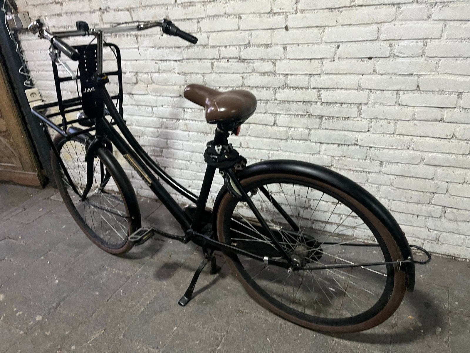Popal Daily Dutch Basic Damesfiets - Zwart, Fietsen en Brommers, Fietsen | Dames | Damesfietsen, Gebruikt, Overige merken, (Extra) lage instap