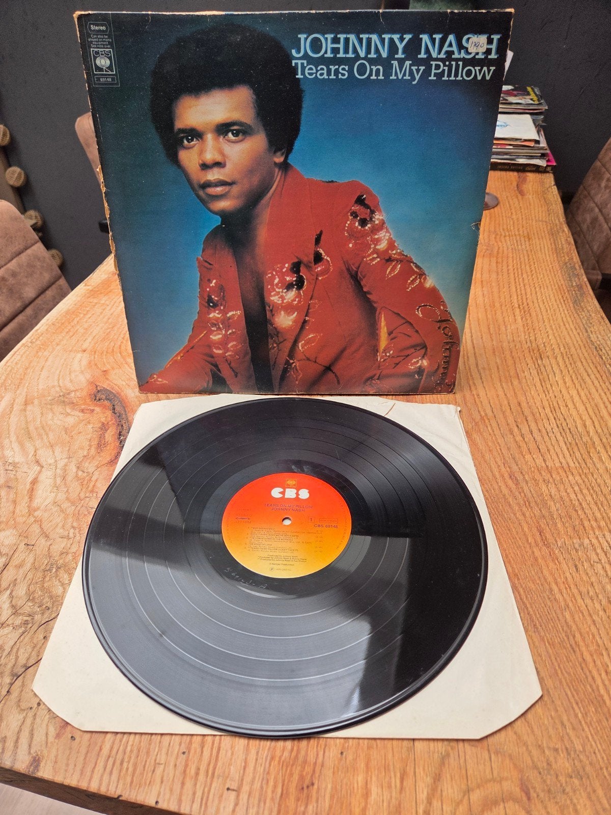 Johnny Nash - Tears On My Pillow LP (1975), LP, Gebruikt, Pop, Ophalen of Verzenden