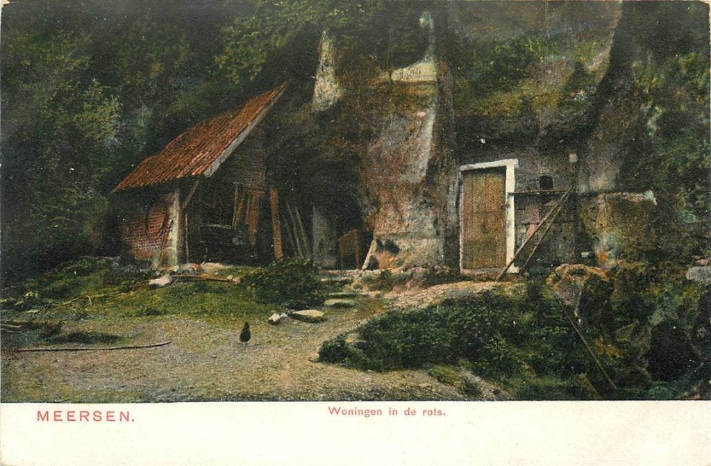 701-138-021 Meerssen Woningen in de Rots, Verzamelen, Ophalen of Verzenden, Voor 1920, Limburg