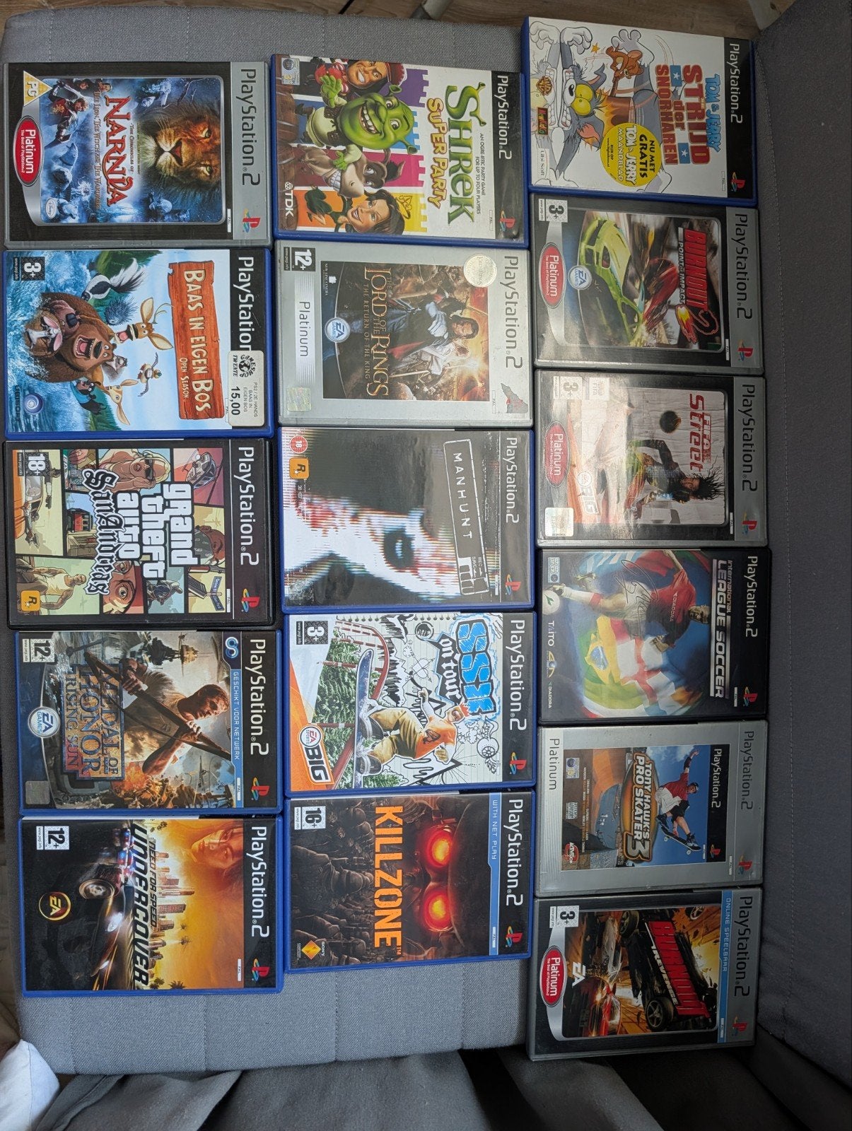PlayStation 2 Spellen + manhunt, Spelcomputers en Games, Ophalen, Gebruikt, Overige genres, 1 speler