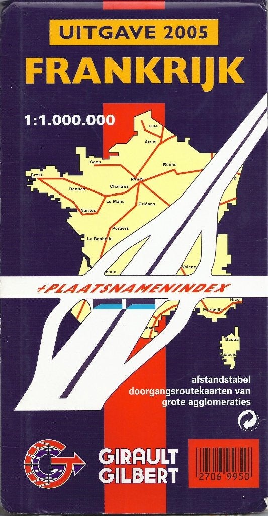 F38 plattegrond girault gilbert frankrijk uitgave 2005, Gelezen, Ophalen of Verzenden, Landkaart, 2000 tot heden