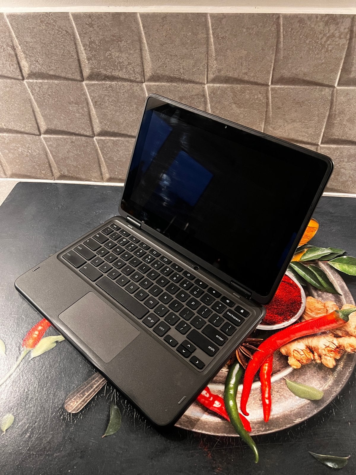 Dell Chromebook 3110 2-in-1, Computers en Software, Ophalen, Qwerty, Touchscreen, 32 GB of minder