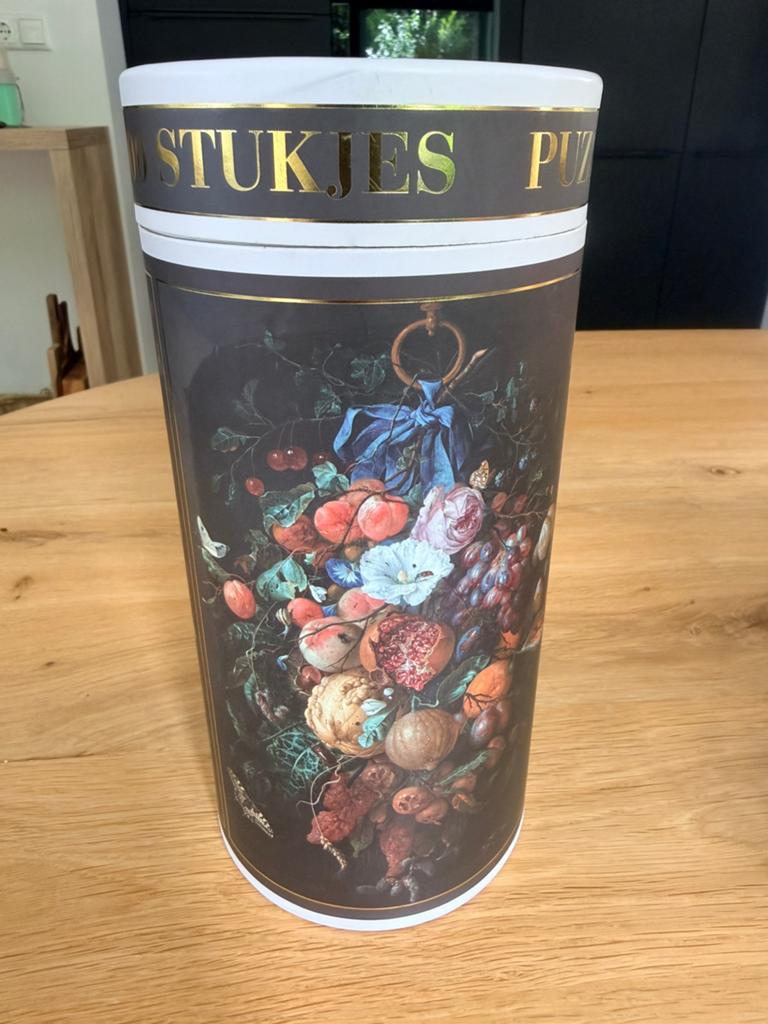 Puzzel Rijksmuseum 1000 stukjes Festoen van vruchten en bloe, Ophalen of Verzenden, 500 t/m 1500 stukjes, Zo goed als nieuw