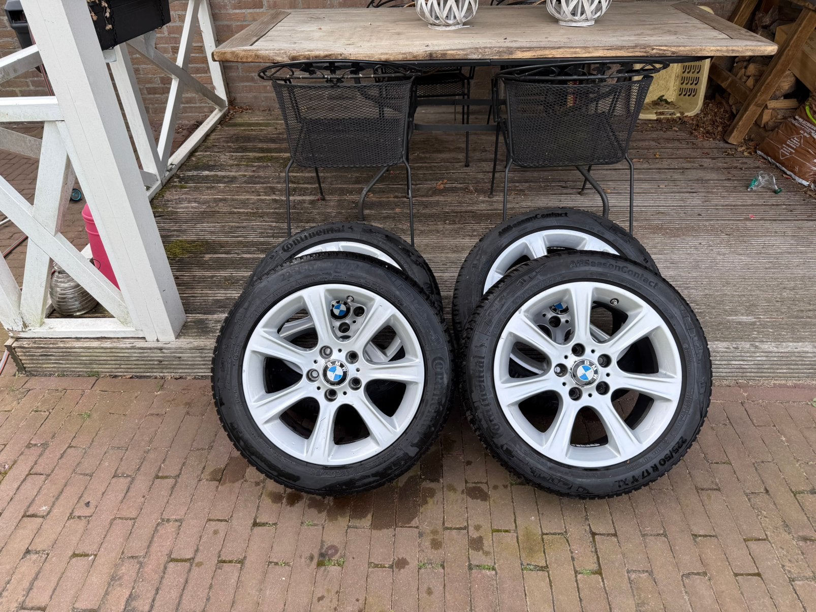 all season banden op velg., Auto-onderdelen, Banden en Velgen, Ophalen, Gebruikt, Banden en Velgen, 17 inch