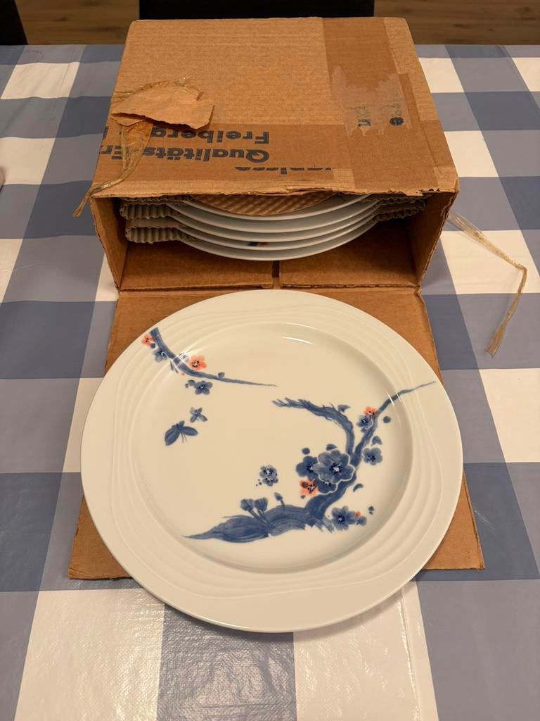 6 diner borden van Freiberger Porzellan, Ophalen, Nieuw, Bord(en), Overige stijlen