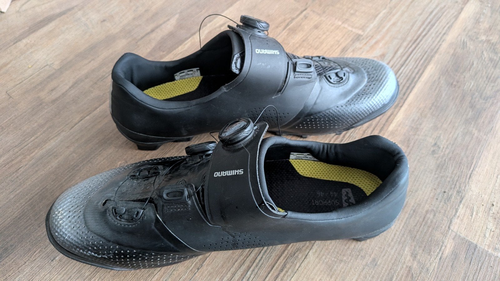 Shimano SH-XC702M MTB schoenen maat 47 met overschoenen, Ophalen of Verzenden, Gebruikt, Schoenen