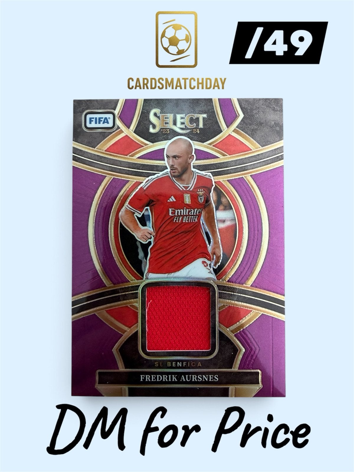Fredrik Aursnes FIFA Select 23-24 SL Benfica Kaart /49, Ophalen of Verzenden, Zo goed als nieuw, Buitenlandse clubs, Spelerskaart