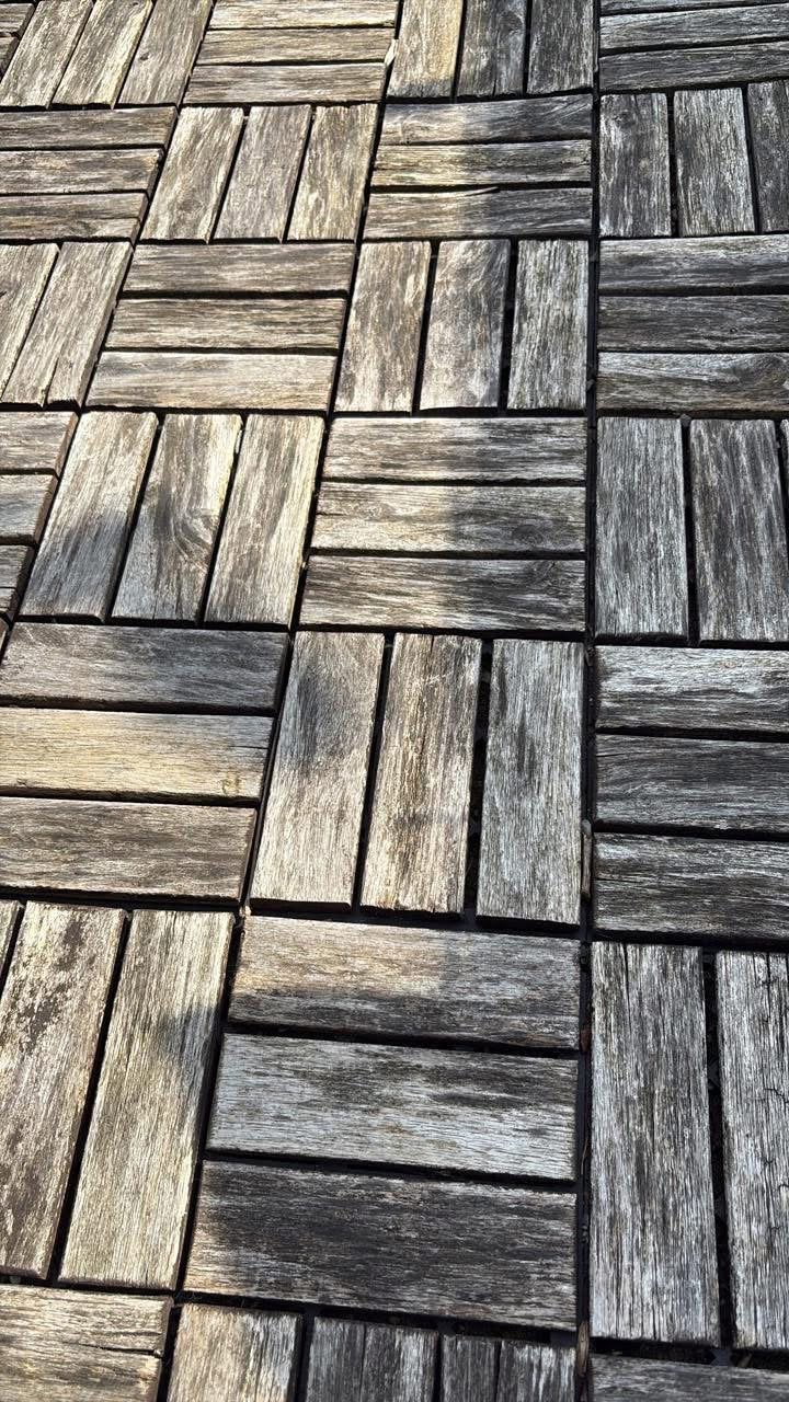 Ikea runnen vlonders +200 stuks, Ophalen, Gebruikt, Hout