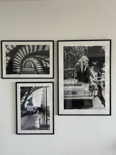 Decoratie artistieke zwart wit foto's met zwarte lijsten, Huis en Inrichting, Woonaccessoires | Schilderijen, Tekeningen en Foto's