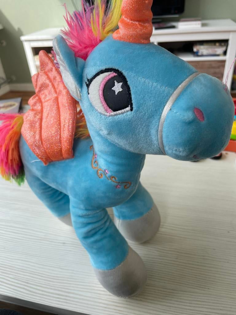 My Little Pony knuffel, Kinderen en Baby's, Speelgoed | Knuffels en Pluche, Gebruikt, Eenhoorn, Middelgroot (20 tot 80 cm), Blauw
