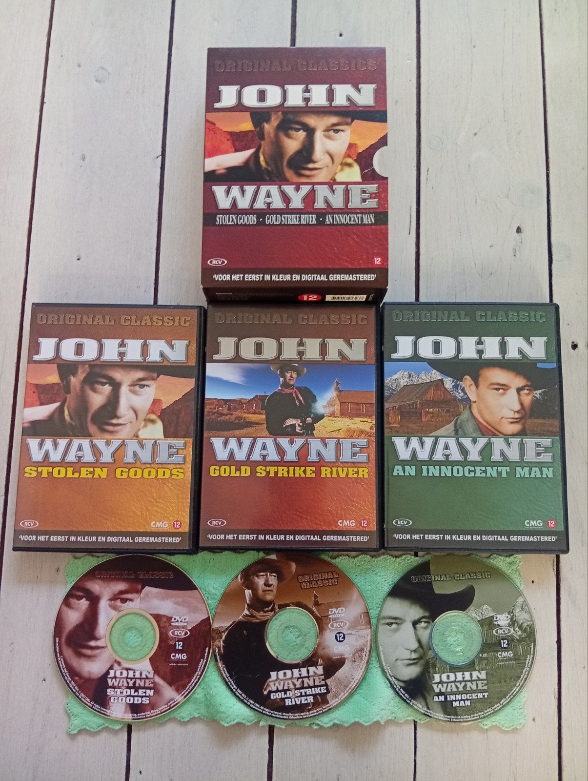 John Wayne Original Classics - 3 DVD Boxset, Engels, Nederlands, Actie, Ophalen of Verzenden